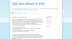 Desktop Screenshot of musiclicensecontacts.com